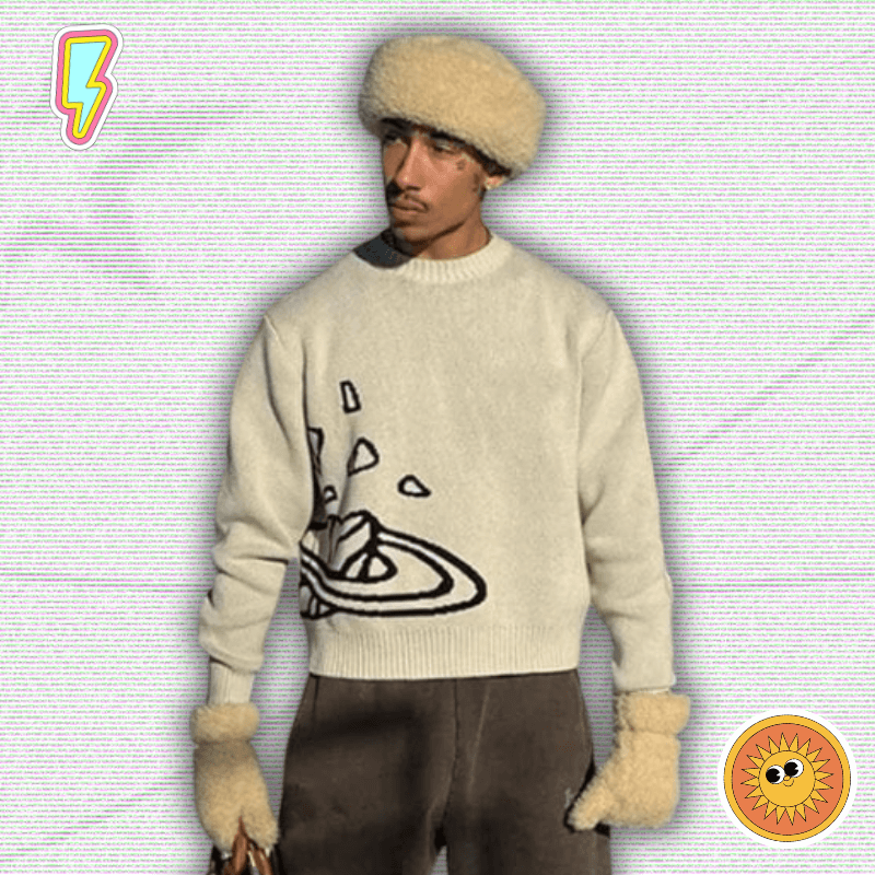 Y2K Uni Knit Sweater – Vintage 2000s Cozy Chic