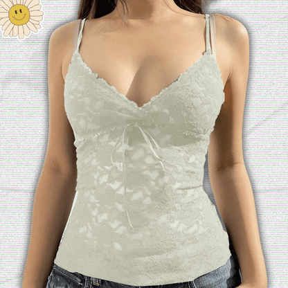 Y2K Uni Lace Tank Tops – Feminine Vintage 2000s Aesthetic