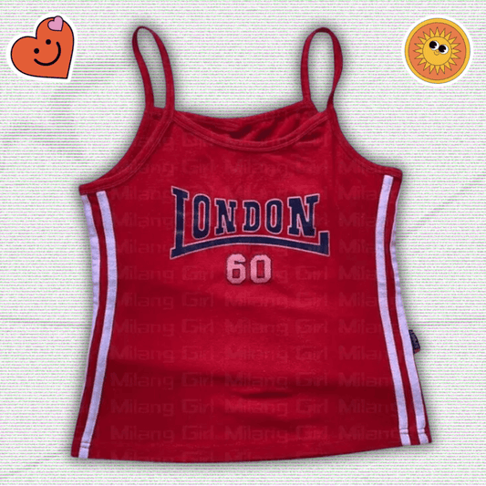 Y2K Uni London Tank Top – Trendy Retro 2000s Streetwear